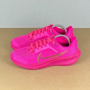 Nike Air Zoom Pegasus 40 Fierce Pink Gold Athletic Running Shoes Womens 7